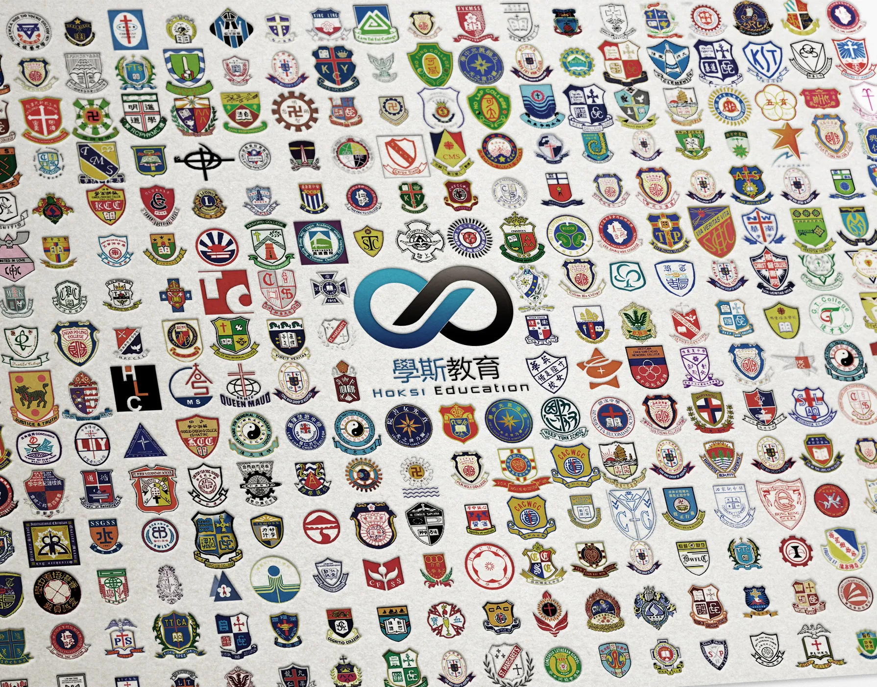 a lot of school logos